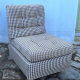Vintage fabric armchair