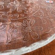Large Finnish glass plate from the mid-century by Humppila.