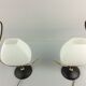 2 lampes arlus opaline et laiton 1960