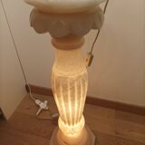 Alabaster lamp and column
