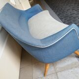 Sofa Sofa Arc curved EGG Scandinavian years 50-60