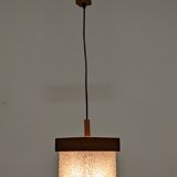 Teak and perspex suspension from the 50s/60s