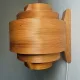 Pine Veneer Curved Wall Lamp By Hans-Agne Jakobsson For Ab Ellysett, Sweden, 1960S