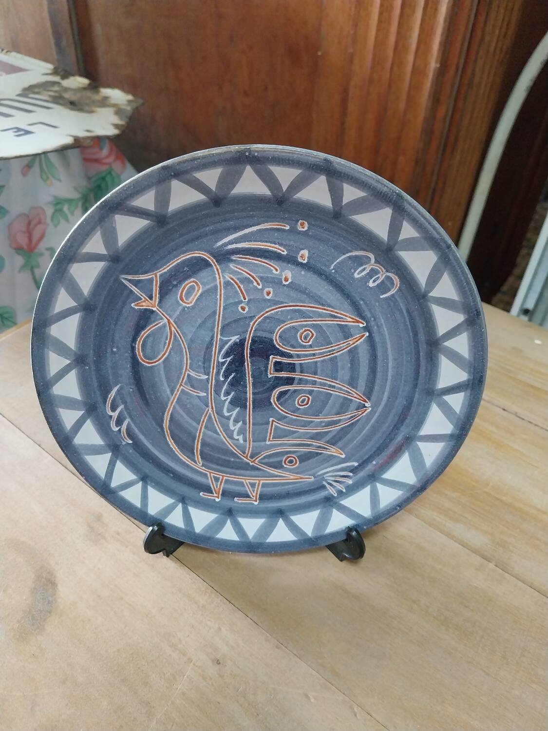 Rooster plate Margot Plançon