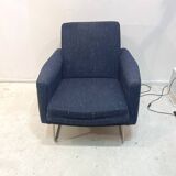 "Prelude" armchair by Louis Paolozzi Blue Chiné