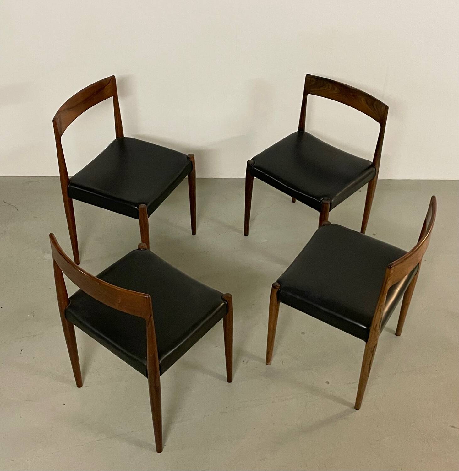 4x palisander dining chairs by Morgens Kold 1950s