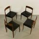 4x palisander dining chairs by Morgens Kold 1950s