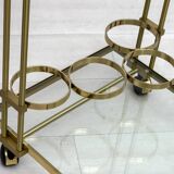 Mid-Century Modern Italian Brass Bar Cart, 1970s