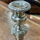 Pair of silver metal candlesticks - early 20th century
