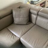 Leather corner sofa