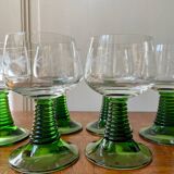 Set of 6 Alsatian wine glasses