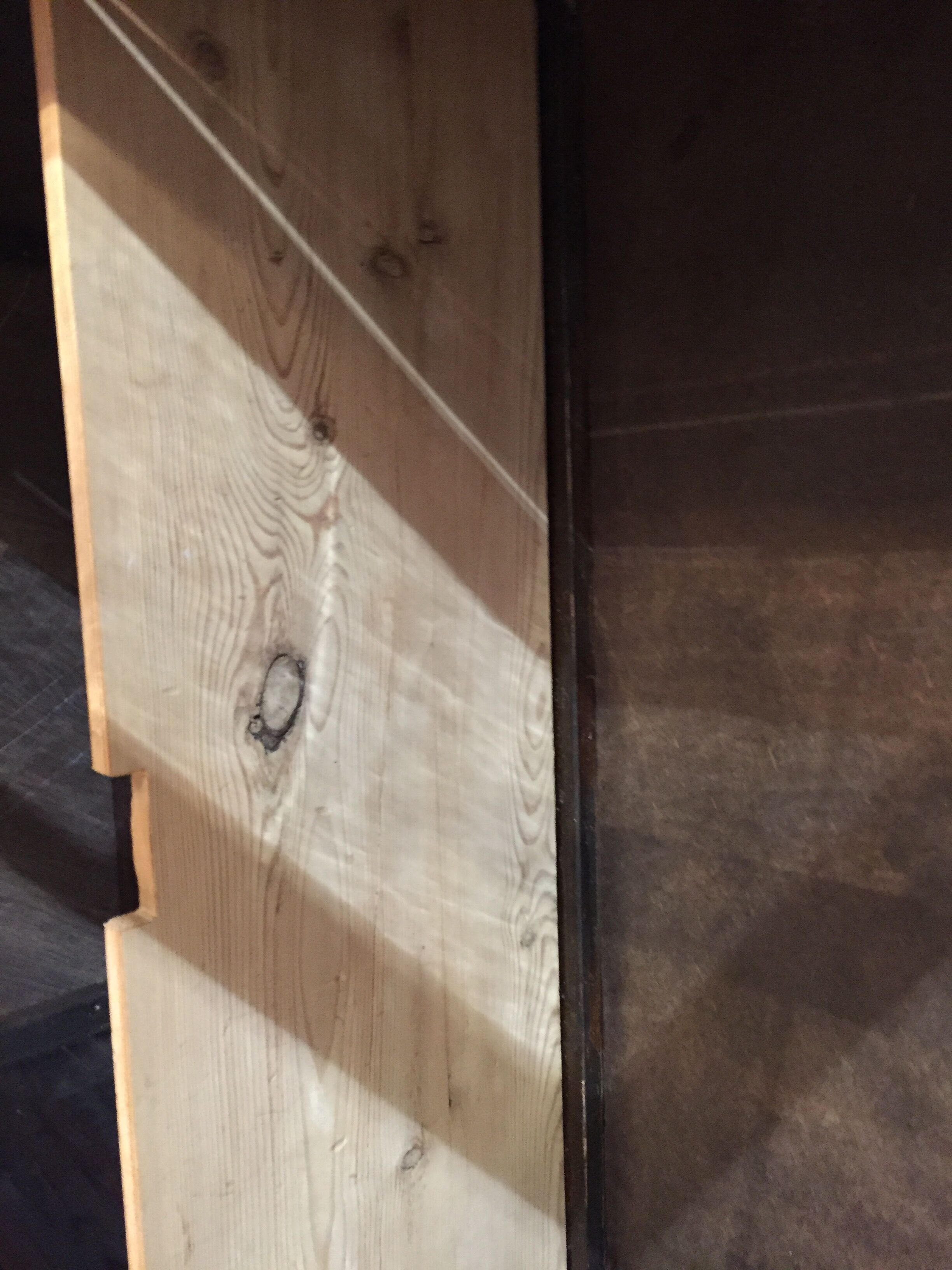 Pine display cabinet