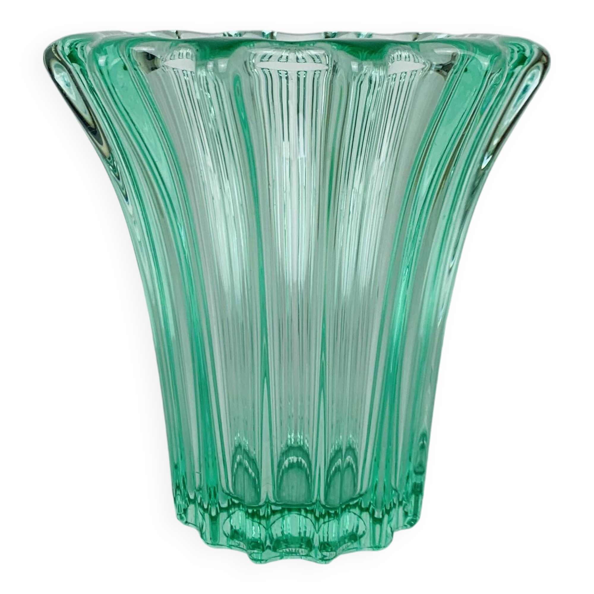 Art Deco vase Pierre d'Avesn, green color