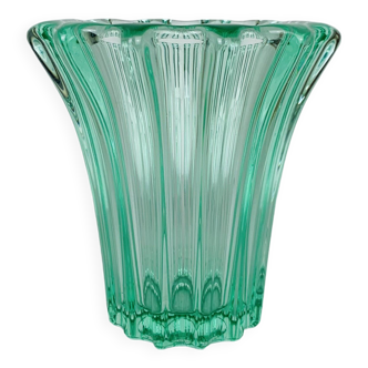 Art Deco vase Pierre d'Avesn, green color