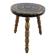 Brutalist stool in turned solid oak