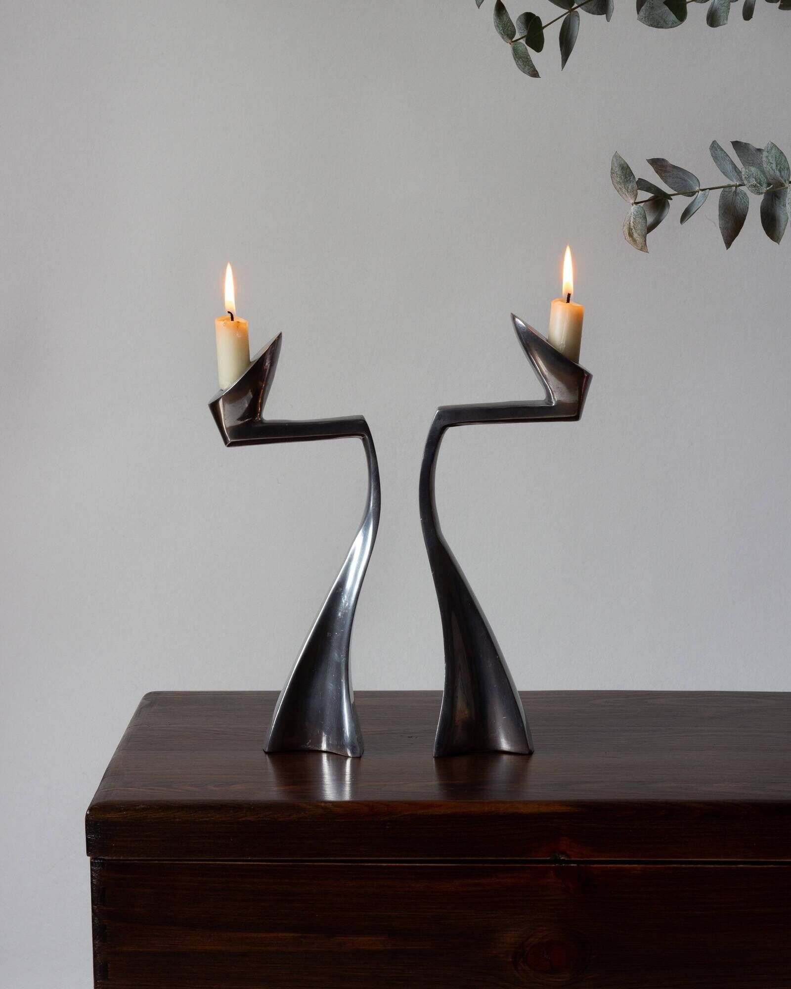 Pair of candle holders #Arclumis / Matthiew Hilton for SCP England / 80s