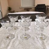 Set of 6 Villeroy and Boch crystal bowls