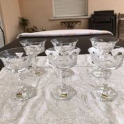Lot de 6 coupes Villeroy et Boch  en crystal