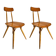 Set of Pirkka Dining Chairs attributed to Ilmari Tapiovaara for Laukaan Puu, Finland, 1950s