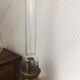 Old-fashioned brass standing oil lamp