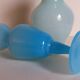 Duo de vases en opaline d'Italie vintages