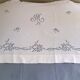 Drap coton brodé Richelieu monogrammé "M"