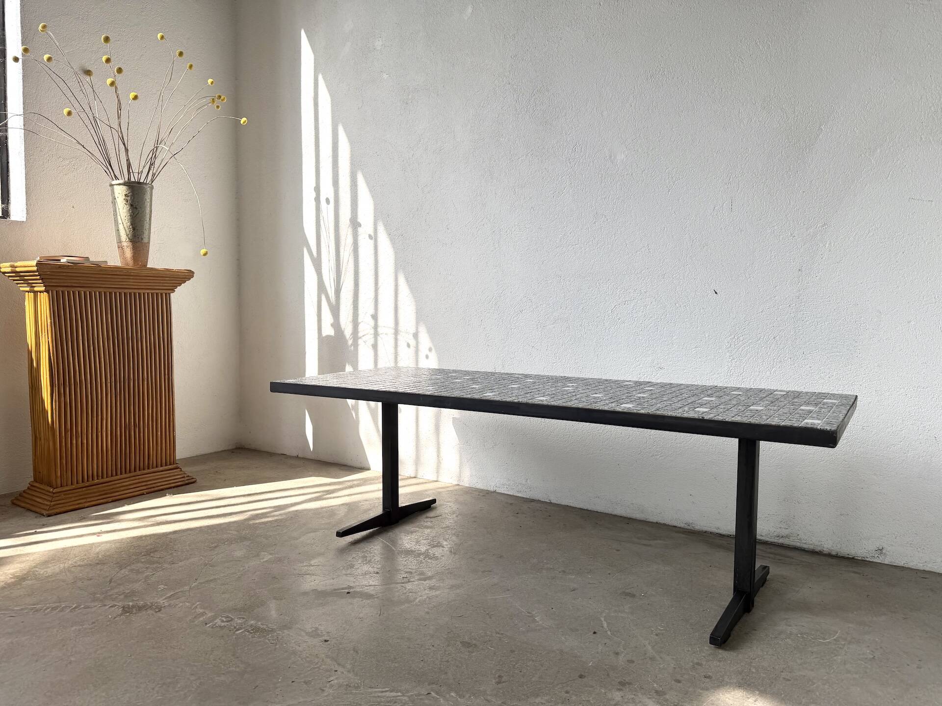 Modernist coffee table with ceramic mosaic, Lilienthal, 1960s.