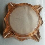 Cendrier en verre rosé