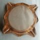 Pink glass ashtray