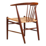 Illum Wikkelsø for N. Eilersen rare Side Chair "24GT" in Teak