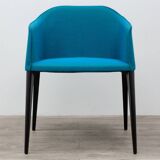 Laja chair from Pedrali in turquoise fabric