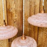Pink Clichy glass lampshade pendant light