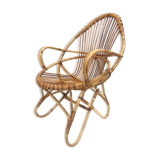 Rohe Noordwolde rattan chair, 1960, Netherlands