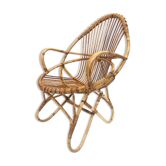 Rohe Noordwolde rattan chair, 1960, Netherlands