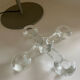 Glass candle holder Pukeberg Staffan Gellerstedt Sweden 1970s