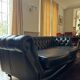 Chesterfield sofa Sebastian - Fleming & Howland - black leather