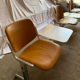 Vintage 3-seater waiting bench with integrated tables - 1970s