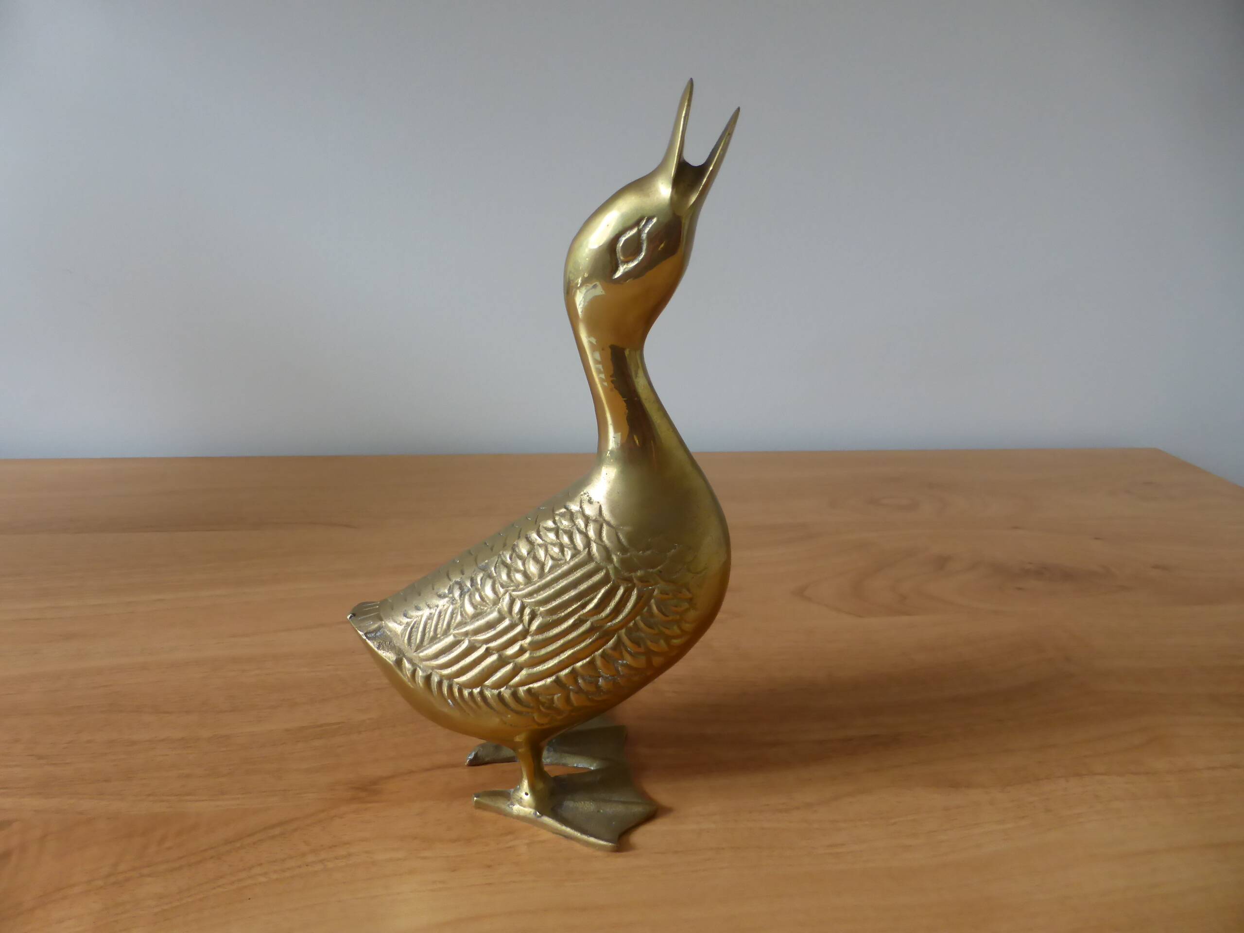 Vintage Brass Duck 240511