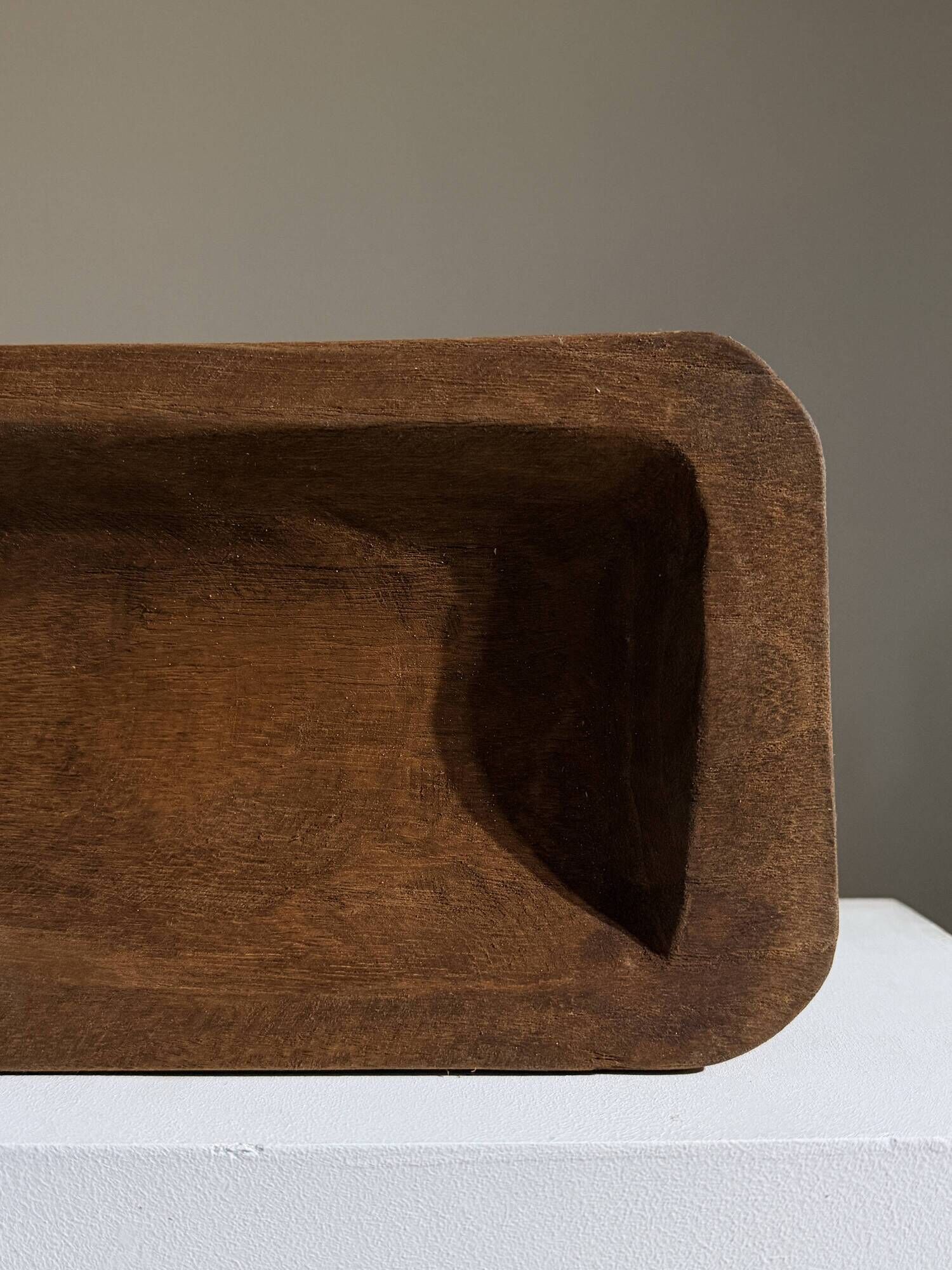 Sculpted teak bowl, France, circa 1960