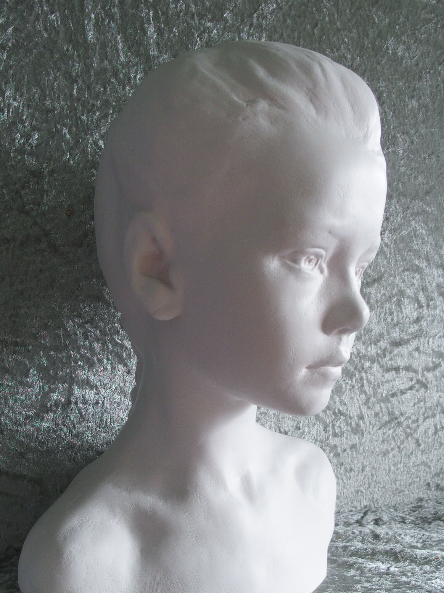 Bust girl with braid