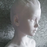 Bust girl with braid