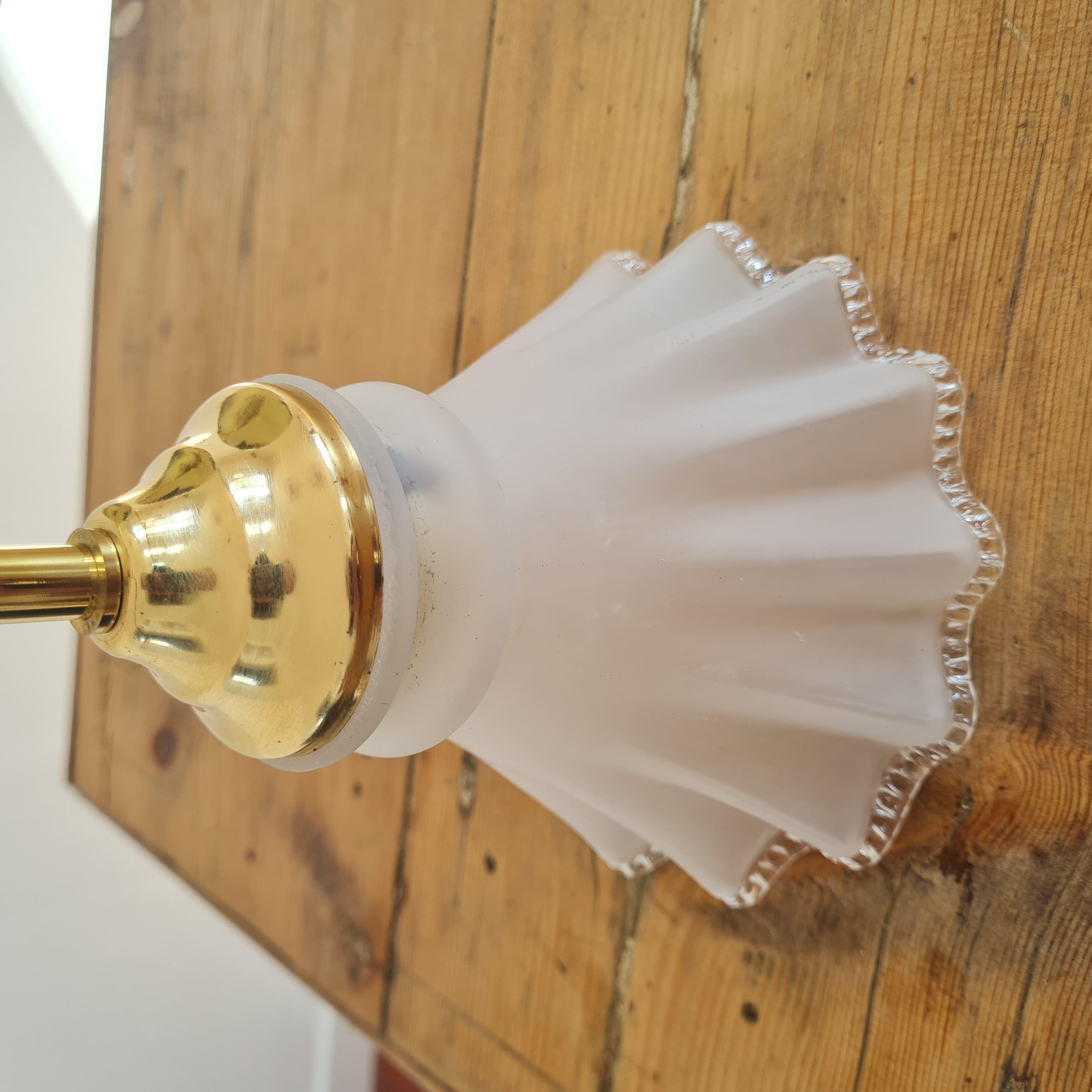 Vintage glass globe wall lamp
