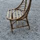 4 chaises boules en rotin vintage