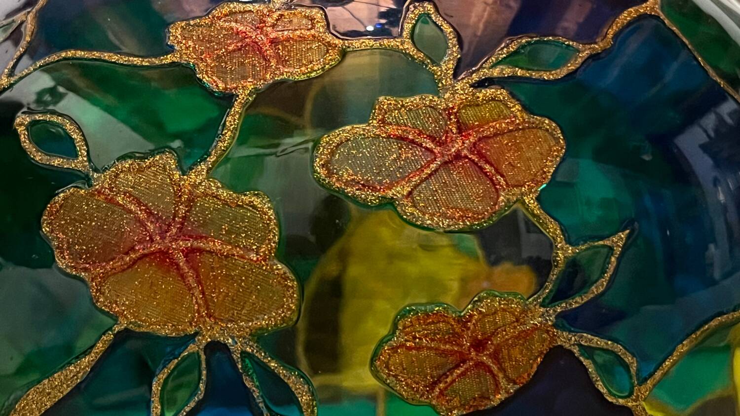 Palita multicolor glass vase