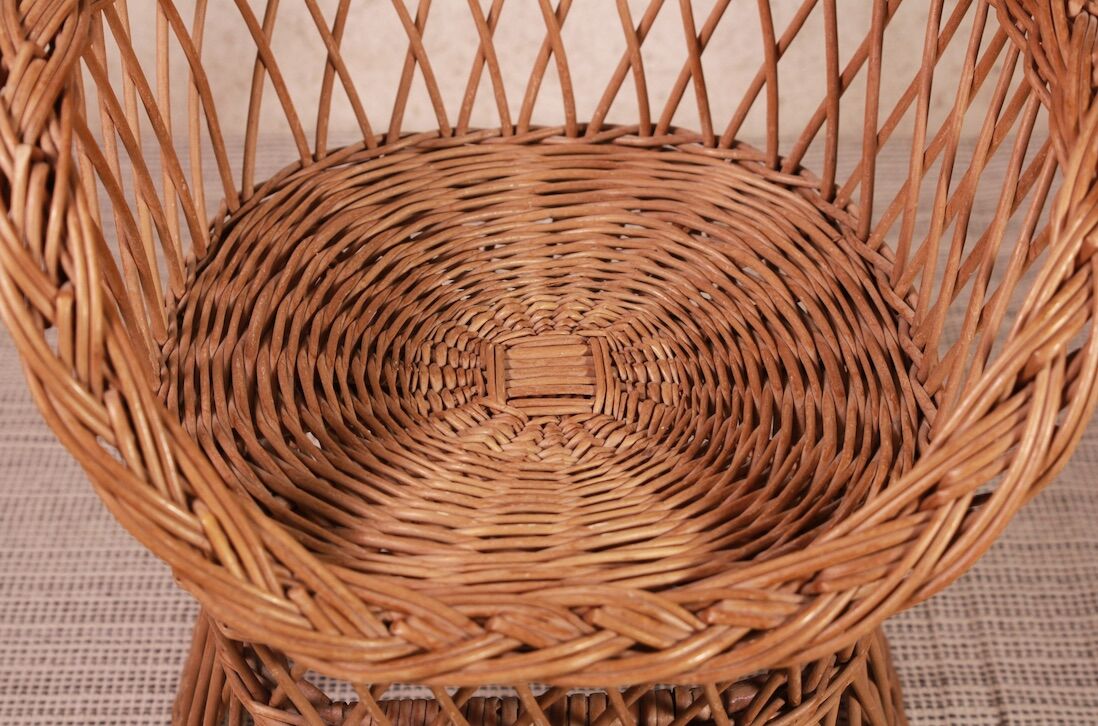 Wicker child armchair