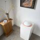 Pink glass wall lamp 1970s Gamma