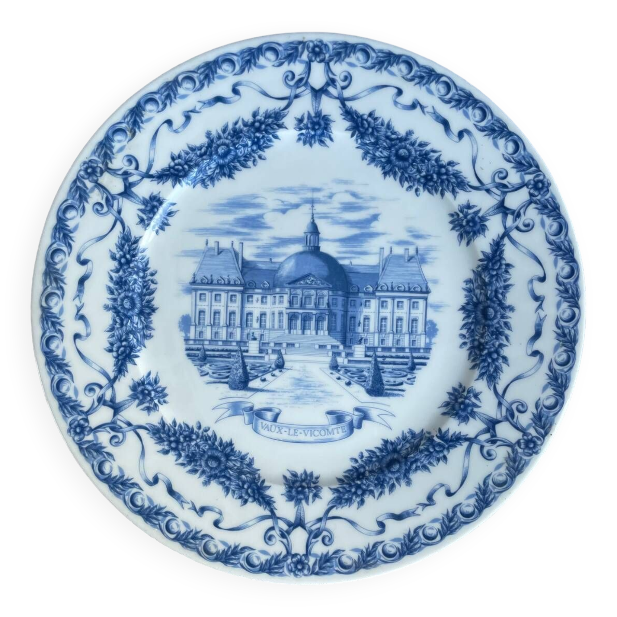 Assiette décorative château de vaux le Vicomte