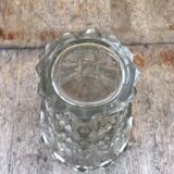 Vase en verre moulé made in Tchécoslovaquie années 70 vintage