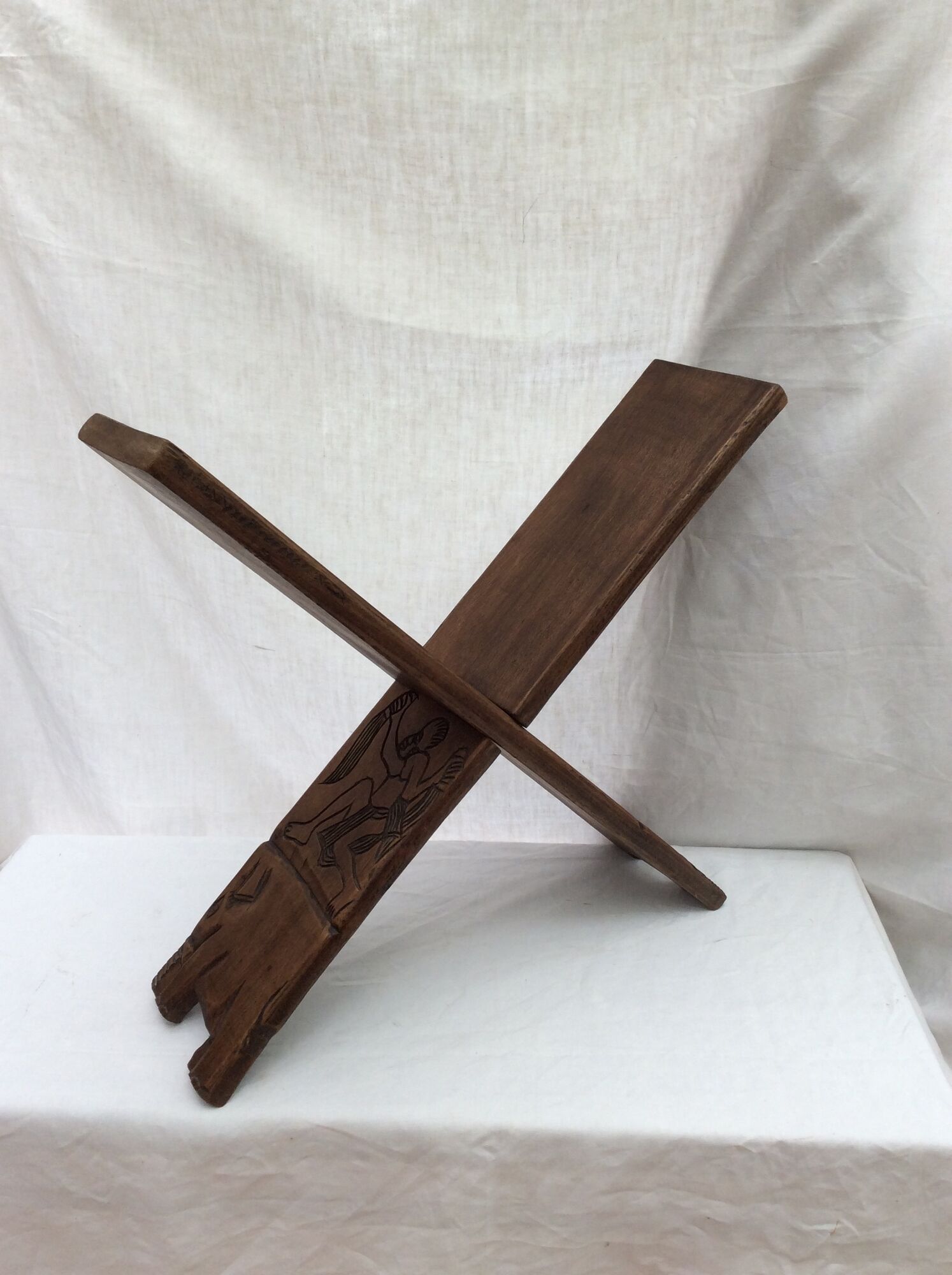 African wooden exotic wooden stool carved by hand