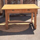 Old farmhouse table in raw solid oak with 2 drawers.